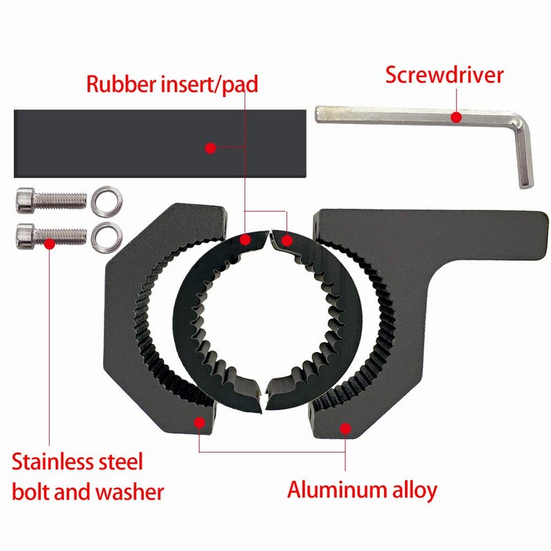 STDYSUN Universal Bull Bar Clamp Mounting Kit-2PCS Heavy Duty LED Light Bar Brackets for 1.38"/1.5"/1.6"/1.97" Tubes, Fits Roof Roll Cage, Bumper, Off-Road Driving Lights - Image 5